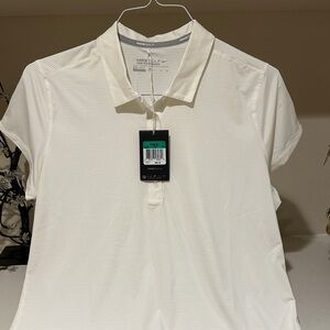Nike Womes Cream Polo Shirt